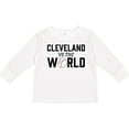 thumbnail image 3 of Inktastic Cleveland Vs. the World with Baseball Boys or Girls Long Sleeve Toddler T-Shirt, 3 of 5