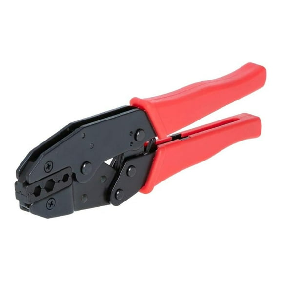 Professional Heavy-Duty Ratchet Coax Coaxial BNC Connector Crimping Tool for F, RG6, RG55, RG58, RG59, RG62 Siamese Cables – Ideal for CCTV Security Cameras