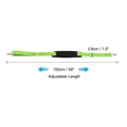 thumbnail image 2 of Unique Bargains Sangle d'Épaule, 2 Pcs Sangle en Nylon Réglable avec Clip Rembourré Antidérapant, Vert Fluorescent, 2 of 6
