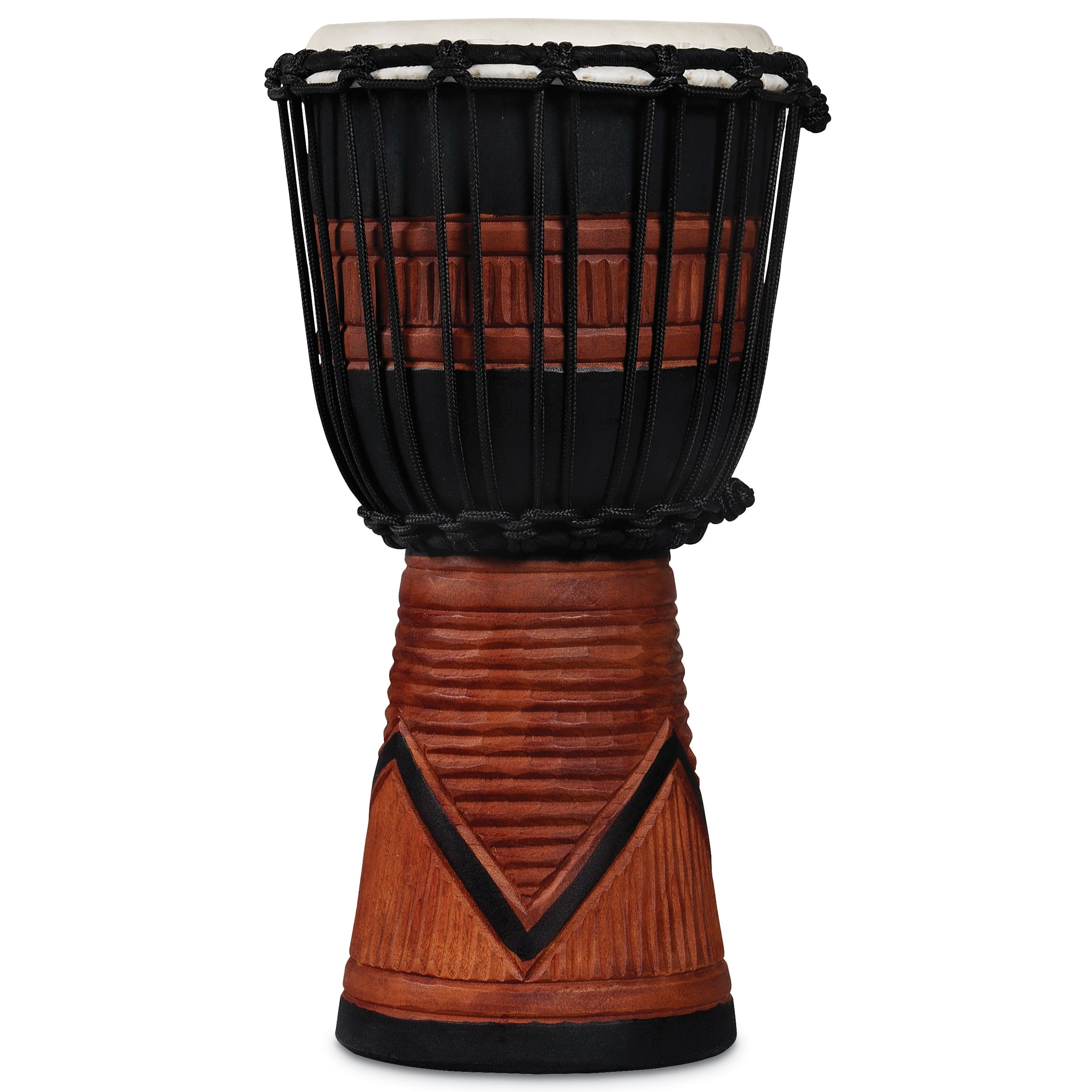 Latin Percussion LP World Beat Wood Art Djembes Small Black/Brown