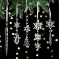 thumbnail image 2 of KYAIGUO 2 PCS Acrylic Crystal Garland, Christmas Tree Hanging, Chandelier Wedding Party Celebration Decoration, 2 of 6