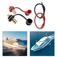 thumbnail image 3 of Juego de postes de cargador de batería, poste de salto de batería con cables con cubierta antipolvo, terminales de batería remota para UTV Boat, 3 of 5