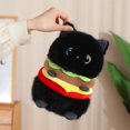 thumbnail image 3 of Fun Burger Cat Stuffed Animal- 9.1''Cute&Soft Kitten Plush Toy Pillow Decor Birthday Gift for Family, 3 of 5