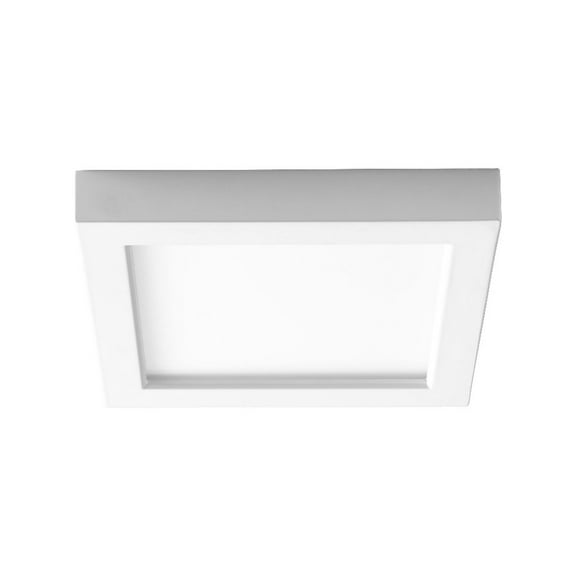 7 inch 13.5W 1 Led Square Flush Mount-White Finish Bailey Street Home 766-Bel-4236059