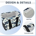 thumbnail image 4 of Large Hand-Held Storage Bag Kitchen Reusable Grocery Bags， Travel Tote Bags， Waterproof Tote，Laundry Bag，Beach Bag， Pool Bag Cartoon Whale, 4 of 8