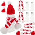 thumbnail image 4 of Gingerbread Man Shaped Bottles Small Juice Bottle With Scarves Hats 50ml Airtight Refillable Christmas Parties 5Pcs, 4 of 5