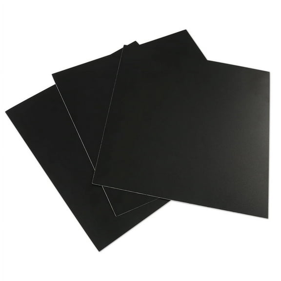 SagaSave 3D Printer Sticker Build Surface Heat Bed Platform Sheet Hight Temperature Reusable Black 5 Sizes