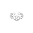 thumbnail image 1 of Anillo de 26 letras chapado en acero de titanio, anillo de dedo índice con apertura en inglés, anillo hueco Wmkox8yi  sjalhkljlk2002, 1 of 1