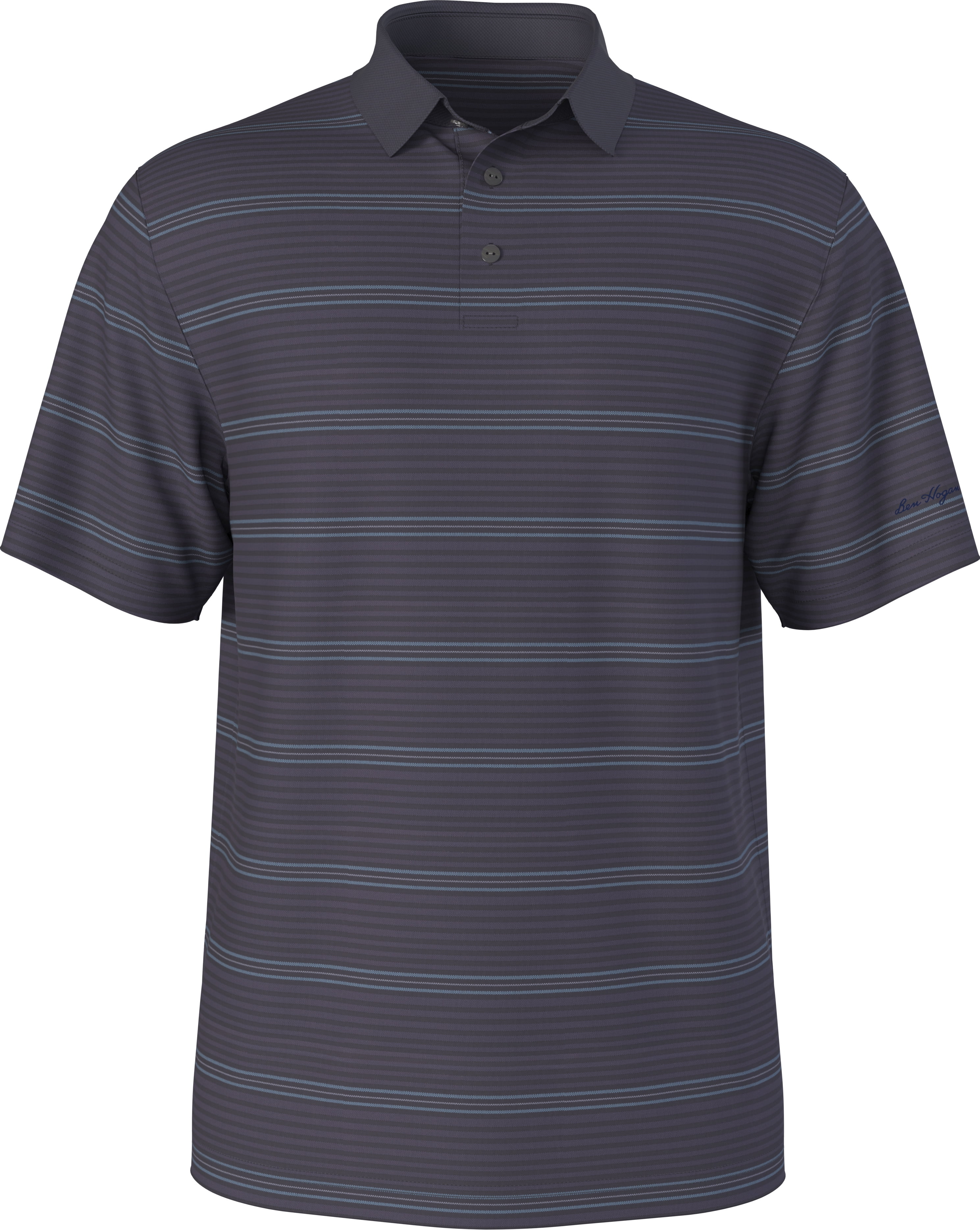 Ben Hogan Men's & Big Men's Performance Proper Stripe Short Sleeve Polo Shirt, up to 5XL