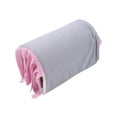 thumbnail image 3 of Nido de túnel con borlas para animales pequeños, casa de tubo de escondite desmontable segura para hámster, conejillo de indias, conejo (gris rosa), 3 of 5