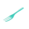thumbnail image 6 of Teal Plastic Cake Fork with Knife Edge - 4" x 3/4" - 500 count box, 6 of 11