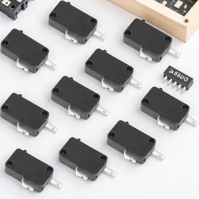MUSEYA 10Pcs Black Normally Closed Switch Replacement For Microwave Oven And Washing Machine