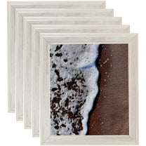 ArtToFrames 8" x 8" White Panel Picture Frame, 8x8 inch Multi Wood Poster Frame (WOM-5095), 5 Pack