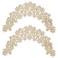 thumbnail image 1 of 2 Pcs Col en Dentelle Brodé Applique Florale Patchs Décor Col en Dentelle, 1 of 9