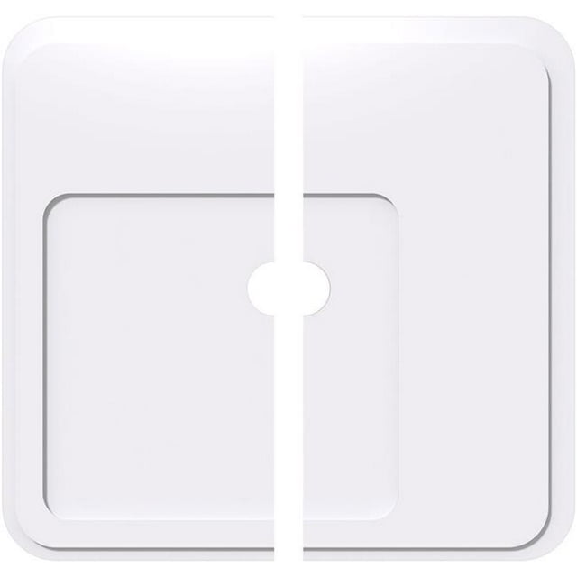 Ekena Millwork CMP40LN2-04000 40 in. OD x 4 in. ID Square Lucan Architectural Grade PVC Contemporary Ceiling Medallion - 2 Piece