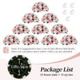 thumbnail image 4 of BLOASMON 13.7" Artificial Silk Pink and White Rose Wedding Bouquet (10 Count), 4 of 8