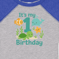 thumbnail image 4 of Inktastic First Birthday Sea Creatures Celebration Boys or Girls Baby Bodysuit, 4 of 5