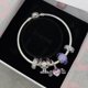 thumbnail image 1 of Pulsera de hueso de serpiente s925 chapada en cobre Panjia de dos colores europea, pulsera de oro rosa, cadena de amor, 1 of 5