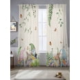 thumbnail image 2 of Easter Sheer Curtains 96 Inch Length 2 Panels for Living Room, Eggs Gnomes Bunny Elegant Pastoral Rustic Voile Kitchen Curtain Set, Luxury Privacy Drapes Window Treatment for Bedroom, 2 of 7