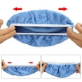 thumbnail image 2 of Unique Bargains 5pcs 9-10" Microfiber Car Wax Polishing Bonnet Buffing Pad Cover, 2 of 8