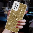thumbnail image 3 of For Samsung Galaxy A23 5G Case,Cute Glitter Bling Twinkle Stardust with Drop Protection Shockproof Soft TPU Slim Flexible Phone Case Girls/Women Protective case for Samsung A23 5G,Gold, 3 of 6