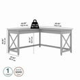 thumbnail image 6 of Bush Furniture Key West 60" L Shaped Desk, Cape Cod Gray, 6 of 7