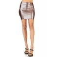 thumbnail image 5 of Women's Casual High Waist Solid Faux Leather Mini Skirt, 5 of 6