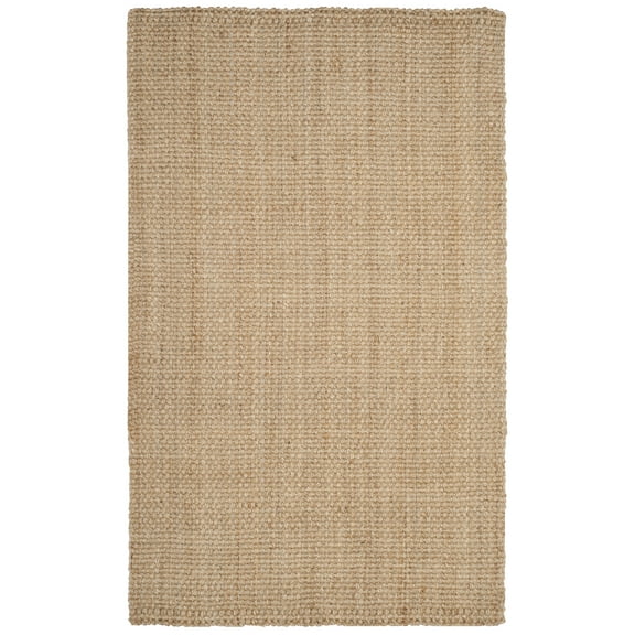 SAFAVIEH Natural Fiber Malcolm Braided Jute Area Rug, Natural, 5' x 8'