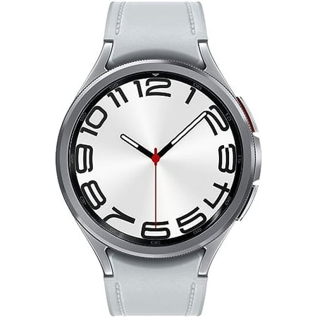 Samsung Galaxy Watch 6 Classic 47mm Stainless-Steel Smartwatch w/ Fitness Tracker, Heart Monitor, BIA Sensor, Bluetooth â€“ Silver