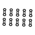 thumbnail image 2 of koolsoo 10 Pieces Rigging Ropes Fixing Stopper Keeper Rappel Abseil Positioning Gear Black, 2 of 9