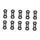 thumbnail image 2 of 10 piezas de cuerdas de seguridad para aparejos, conector de tope, mosquetón de escalada, cuerdas de bloqueo Negro, 2 of 8