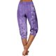 thumbnail image 5 of Mujeres Capri Pantalones Casual Suelto Largo Pantalones de Impresión con Corbata Elástica Cintura Y Bolsillos, 5 of 6
