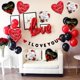 thumbnail image 5 of Corabsar Set de 15 globos de foil en forma de corazón de 18" para San Valentín, 5 of 7