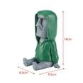 thumbnail image 4 of Soporte de papel higiénico,Porta toallas de papel de encimera,Estatua de la Isla de Pascua,Estatua de la Isla de Pascua,cabeza de moai,decoración,Escultura de figura retro de resina,retrato, 4 of 8