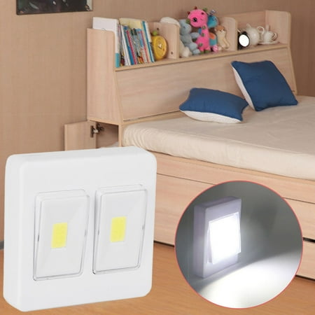 

Tangnade LED Lights 3W COB LED Wall Switch Wireless Closet Cordless Night Light Battery Operated White