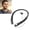 Black, variant on Agiufgs Retractable Bluetooth Headset 0.39, Cvc 8.0 Noise Cancelling Mic with Vibrating Call Alert, for Running Sports, Black