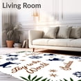 thumbnail image 2 of ODIKA 5'x7' Machine Washable Non-Slip Area Rug, Bright Celebration Hearth Entryway Decorative Cushion Padding High Traffic Rug with Pad, White, 735330, 2 of 8