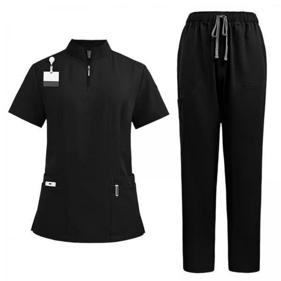 Conjunto De 2 Piezas De Uniforme De Enfermería, Pantalón Para Salón De Belleza, Spa, Cosmetología, Peluquero De Mascotas