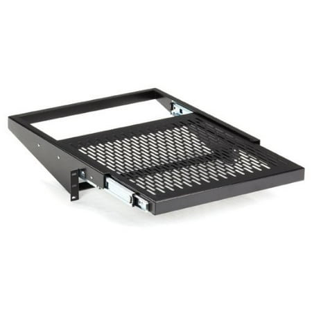 - Black Box Rackmount Vented Sliding Shelf - 50-lb. Capacity