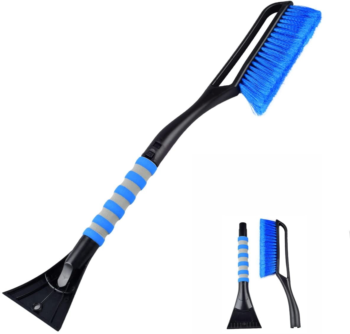 Snow Brush with Detachable Ice Scraper,Snow Removal Brush with