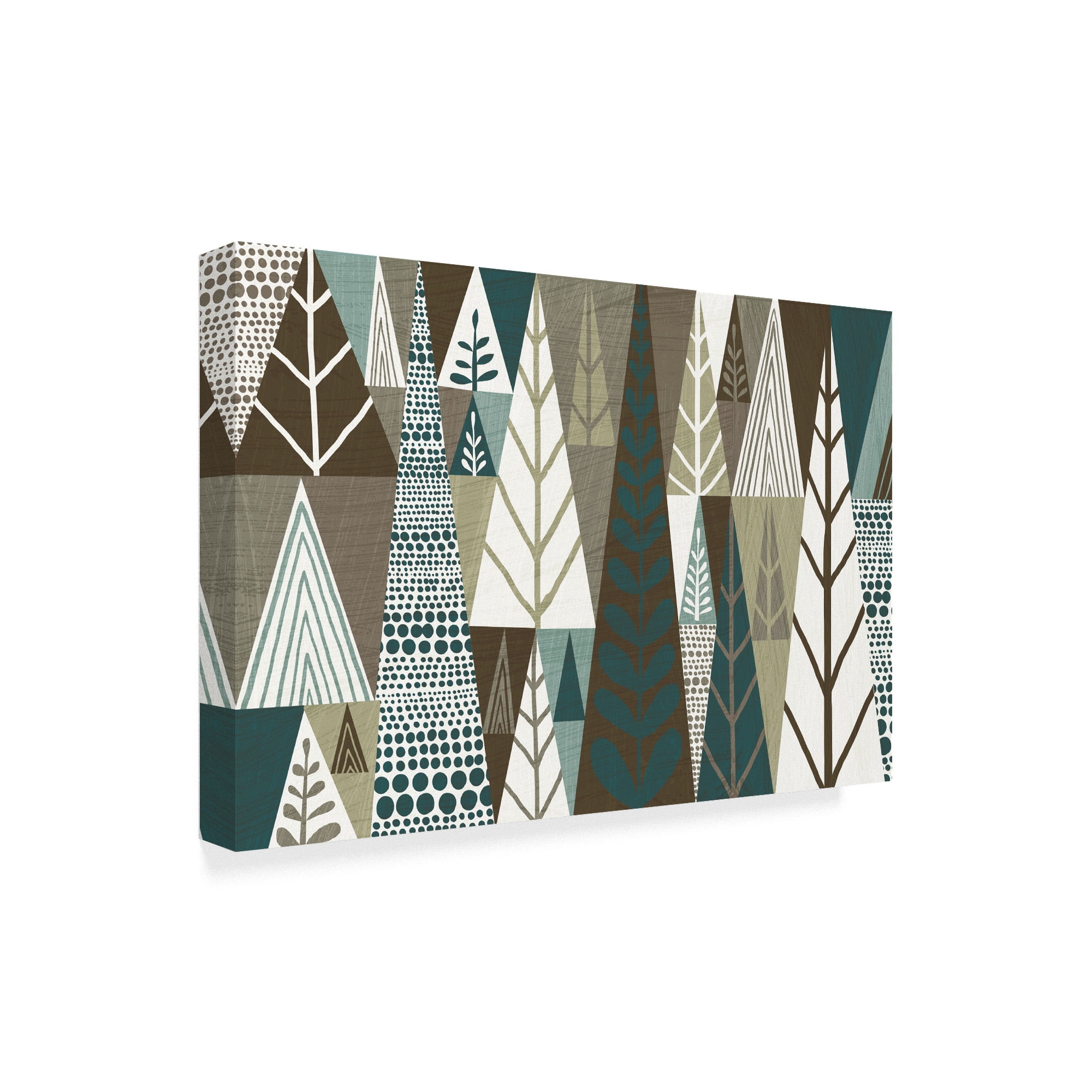 Trademark Fine Art 'Geometric Forest' Canvas Art by Michael Mullan