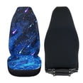 thumbnail image 4 of Uorisanigo Car Seat Covers Universal Fit for Most Vehicles, 2 Pcs High Back Front Seat Covers Anti-Slip Soft Flurry Blue Starry Print Bucket Seats Cushion, Car Accessories, 4 of 7
