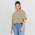 thumbnail image 6 of Women's Fanatics Khaki Milwaukee Bucks Elements Super Soft Boxy Cropped T-Shirt, 6 of 7