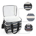 thumbnail image 6 of FORMRS Insulated Cooler Bag 24 Cans Capacity Soft Leakproof Lunch Box with Side Pockets, Dark Sharks, 6 of 7