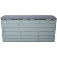 thumbnail image 6 of 75 Gallon Resin Deck Box, Outdoor Storage Box with Wheel, All Weather Outdoor Storage Cabinet for Patio Furniture Outdoor Cushions, Garden Tools and Pool Toys, Gray, 6 of 7