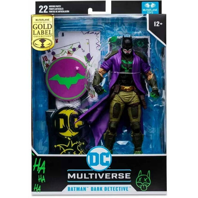 DC Multiverse Comics 7 Inch Action Figure Future State Exclusive - Joker Dark Detective (Gold Label)