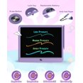 thumbnail image 4 of Bravokids 12" LCD writing tablet for Kids, Electronic Drawing Tablet Drawing Pad for Kids, Doodle Board as Educational and Learning Toys Birthday Gifts for Girls and Boys 3 4 5 6, 4 of 7