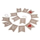 thumbnail image 5 of Banderines de arpillera con diseño de cola de golondrina de 2,8 m con la frase "Love Is Sweet", para colgar en fiestas de bodas., 5 of 5
