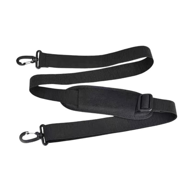 Correa de hombro con ganchos giratorios, correa negra para bolsa de lona, accesorio para equipaje 160cm