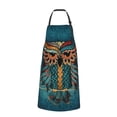 thumbnail image 2 of Fuzoiu Owl In Blue Print Adjustable Waterproof Apron with Pockets,Waterproof Apron for Cooking, Gardening, and Art Projects, 2 of 6
